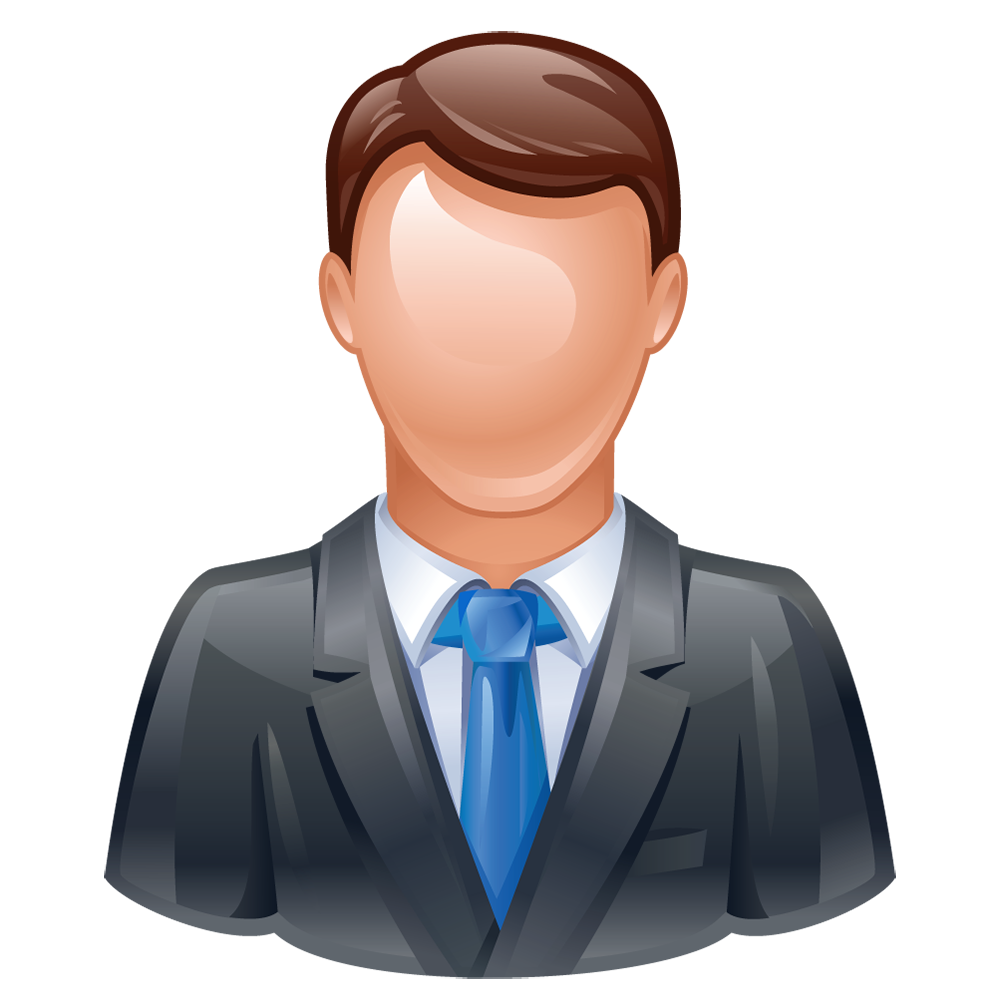 [CITYPNG.COM]HD Man User Illustration Icon Transparent PNG – 1000×1000